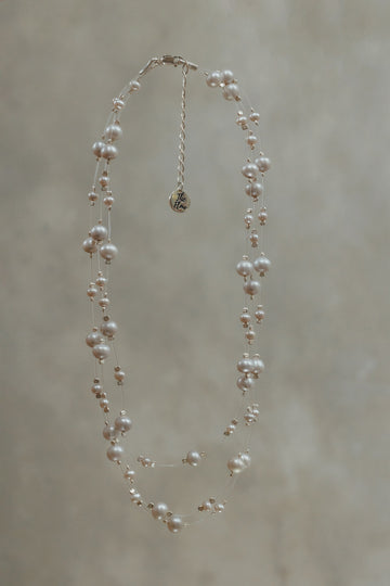 Necklace "Gentle pearl"