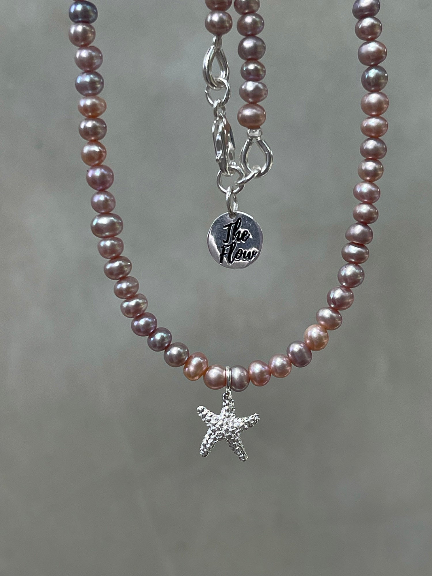 Starfish pearl necklace