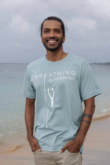 Short sleeve t-shirt "Breathing is Overrated"