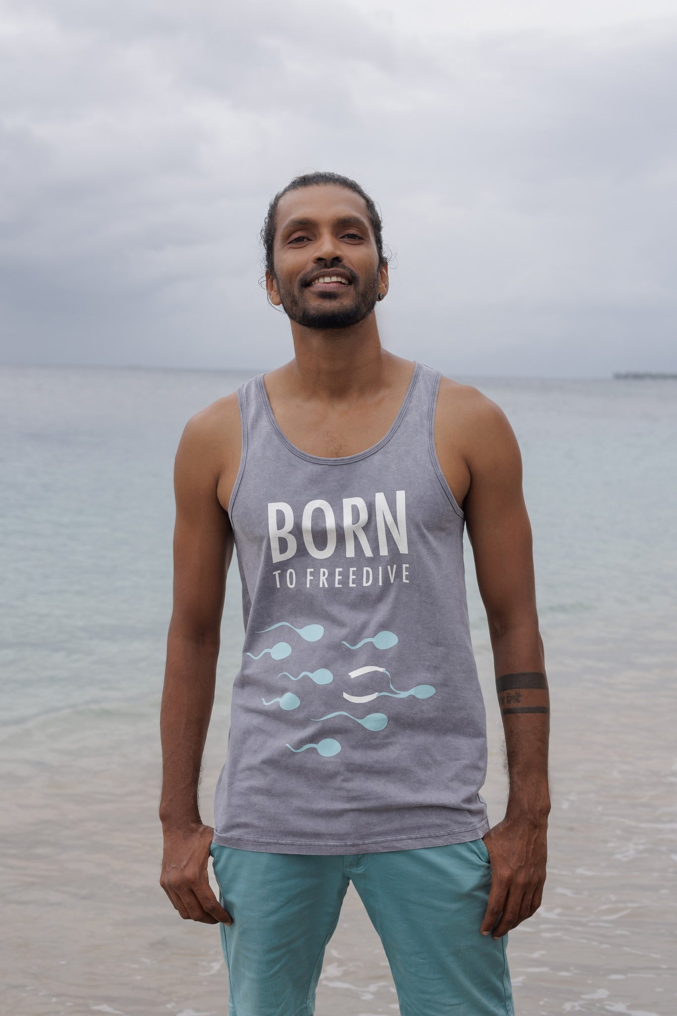 Tank top "Born to Freedive"