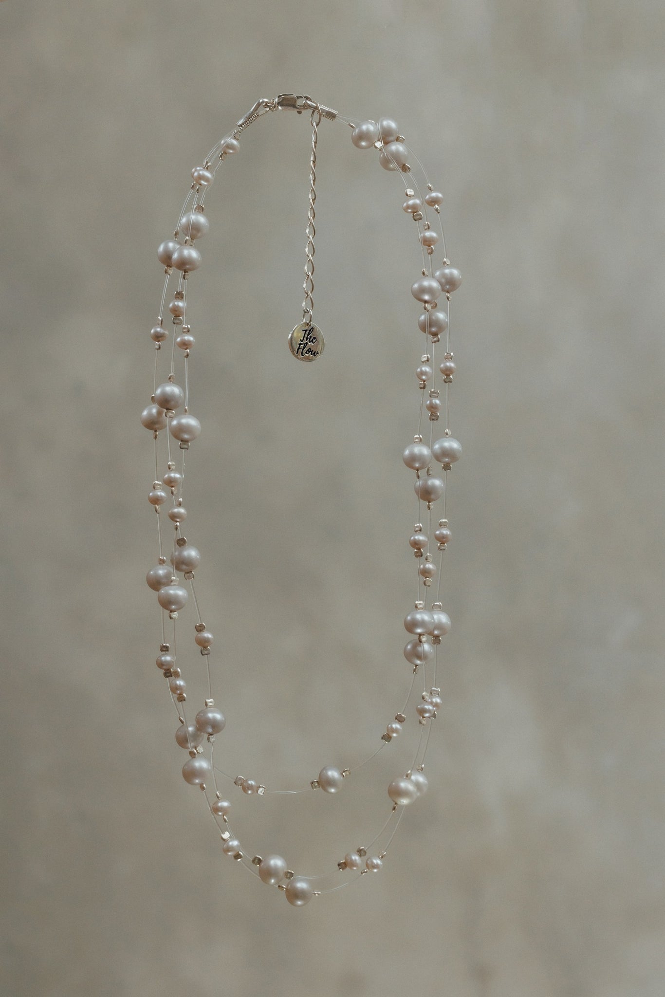 Necklace "Gentle pearl"