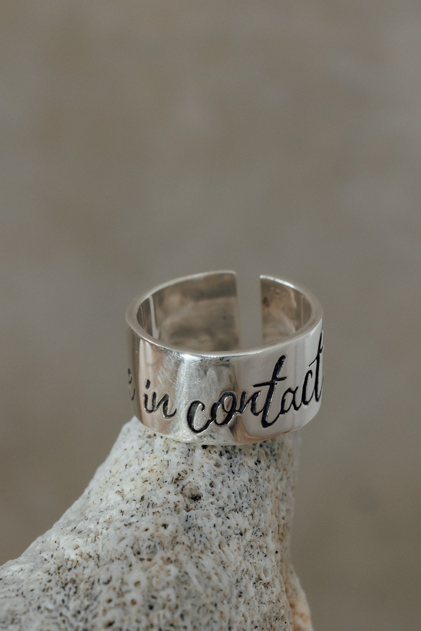 "Be in Contact" ring