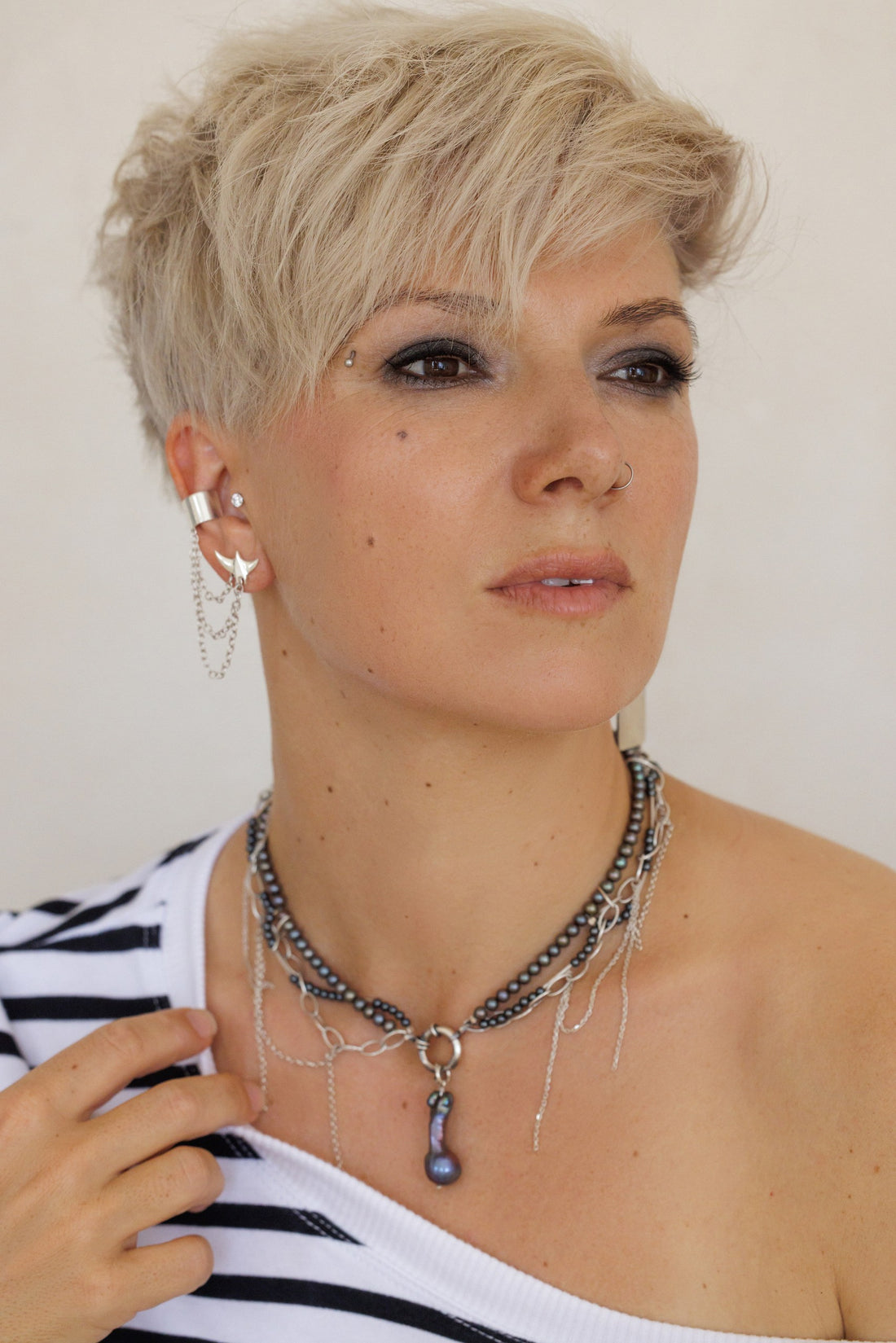 Cuff with Triple Chain